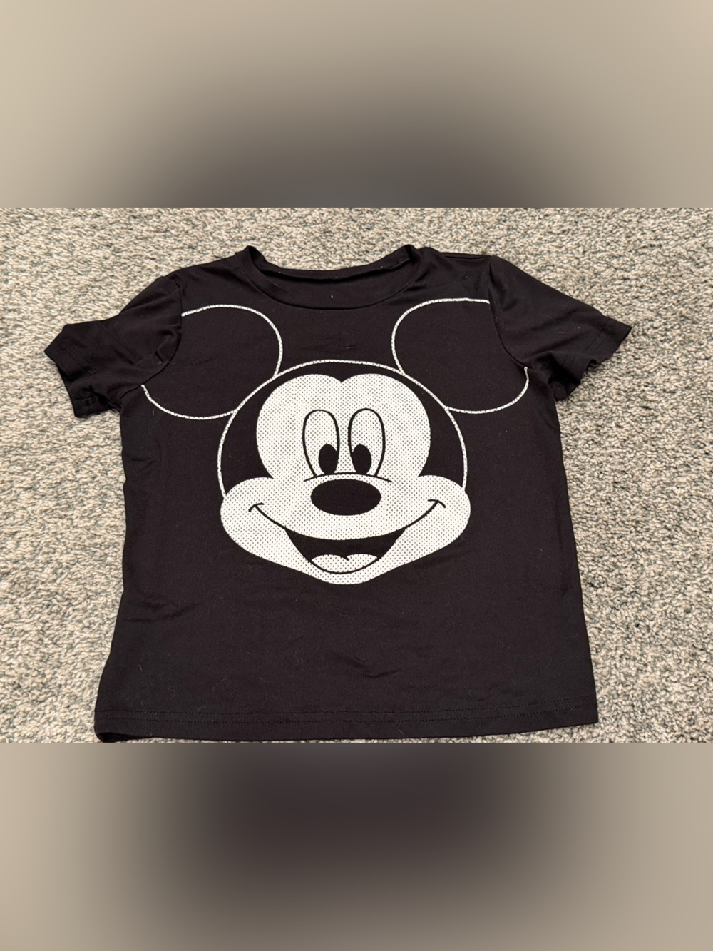 Disney Jumping Beans Mickey Mouse Active Shirt Black White Girls 5T